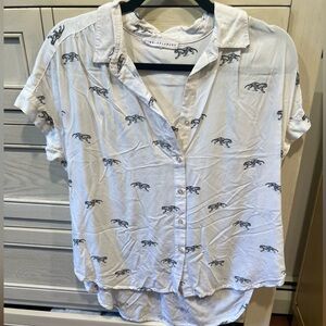 Jane and Delancey White Shirt with Black Panther Design